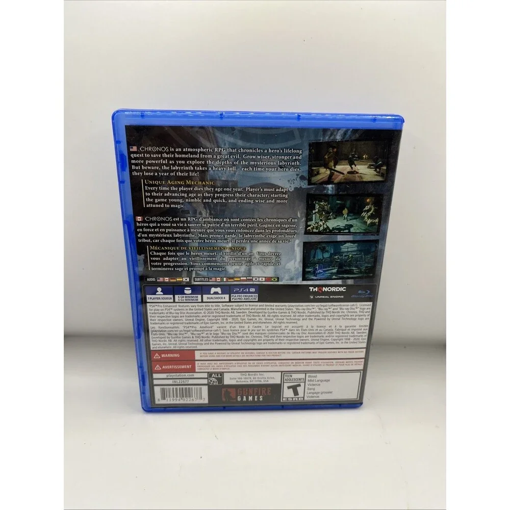 Chronos: Before the Ashes (Sony PlayStation 4, 2020) Video Game Tested PS4